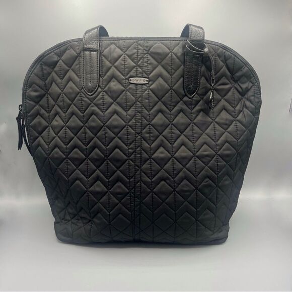 Pistil Large Black Diamond Quilted Laptop Tote - Picture 1 of 5